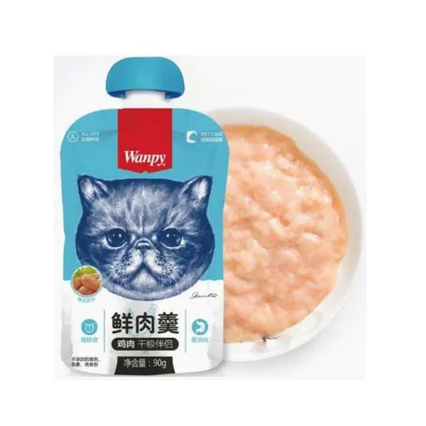 پودینگ گربه ونپی مدل مرغ وزن ۹۰ گرم